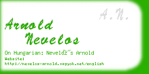 arnold nevelos business card